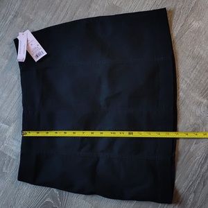 Black stretch mini skirt